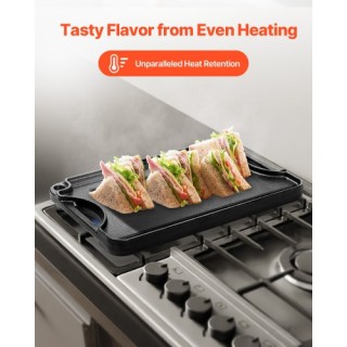 VEVOR Μαντεμένια Αντικολλητική Πλάκα Ψησίματος 14x8.5 Μαύρη SMJP138... VEVOR Μαντεμένια Αντικολλητική Πλάκα Ψησίματος 14x8.5 Μαύρη SMJP138...