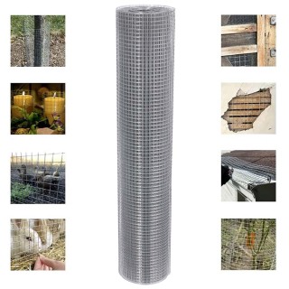 BAKAJI  Ηλεκτροσυγκολλημένο Μεταλλικό Πλέγμα 1 x 15 μ. Μάτι 12x12 χ...