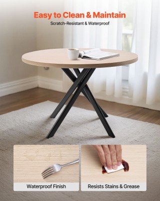 VEVOR Σύγχρονο Σετ Τραπεζαρίας 5 Τεμαχίων - Ροτόντα 45 ιντσών με 4 ...