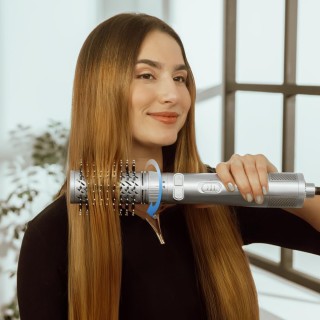 Περιστρεφόμενη Βούρτσα Μαλλιών 1100W με Αυτόματο Ψαλίδι & 6 Ανταλλα... Περιστρεφόμενη Βούρτσα Μαλλιών 1100W με Αυτόματο Ψαλίδι & 6 Ανταλλα...