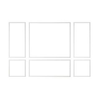 VEVOR Κιτ Τριών Διακοσμητικών Πλαισίων Τοίχου, Λευκό Εύκολο στην Το...