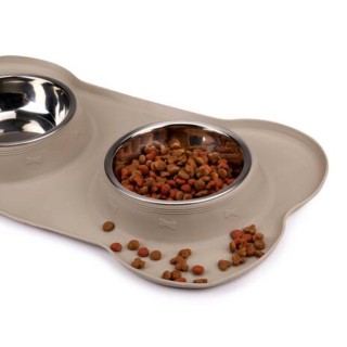 PET TREATMENT Διπλό Μπολ Κατοικίδιων με Σιλικόνη Δίσκου - Χωρητικότ...