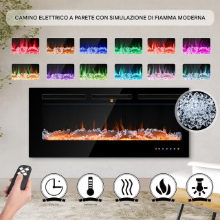 BAKAJI Ηλεκτρικό Τζάκι Livigno Εντοιχισμένο Θερμαντικό Τζάκι Τοίχου... BAKAJI Ηλεκτρικό Τζάκι Livigno Εντοιχισμένο Θερμαντικό Τζάκι Τοίχου...