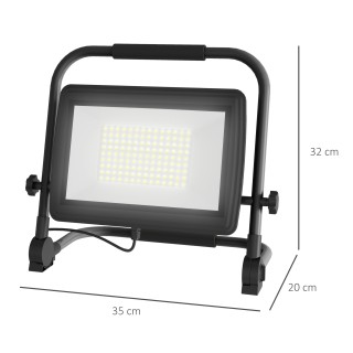 HOMCOM Φωτιστικό LED Εργασίας 6500K με Περιστρεφόμενη Κεφαλή και Ρ... HOMCOM Φωτιστικό LED Εργασίας 6500K με Περιστρεφόμενη Κεφαλή και Ρ...