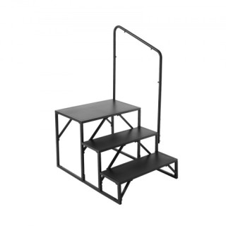 VEVOR  Σκαλοπάτια RV, 3 Σκαλοπάτια, 440 Λίβρες, Χάλυβας, Με Κάγκελο...