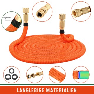 Gardebruk Εύκαμπτος Πορτοκαλί Λάστιχο Κήπου 30μ 109325