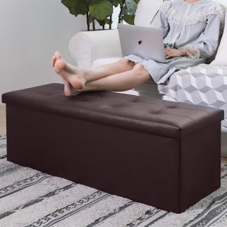 BAKAJI  Κασαπάνκα Πουφ Αποθηκευτικός Πτυσσόμενος Πάγκος Σκαμπό Υποπ...