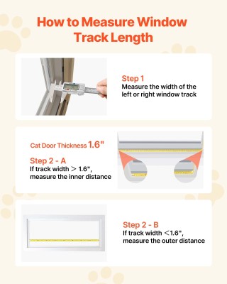 VEVOR Μαύρη Γατοπόρτα για Παράθυρο με Ρυθμιζόμενο Πλάτος 787–914 mm...