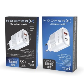 Kooper Φορτιστής USB-C με δύο Θύρες Kooper X 5913685