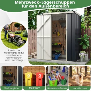 Costway Μεταλλική Αποθήκη Εξωτερικού Χώρου 117 x 89 cm, Ανθεκτικό σ... Costway Μεταλλική Αποθήκη Εξωτερικού Χώρου 117 x 89 cm, Ανθεκτικό σ...