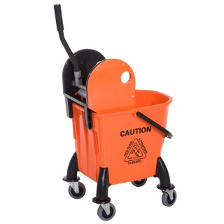 Homcom Professional Cleaning Cart with αφαιρούμενο Wringer και ρόδε...