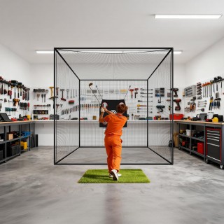 VEVOR Κλουβί Γκολφ & Μπέιζμπολ 3050mm, Πολυεστερικό Δίχτυ 3-Πτυχο, ...