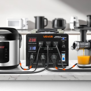 VEVOR Αυτόματος Μετατροπέας Τάσης 3000VA με Οθόνες LCD, Διεπαφές US... VEVOR Αυτόματος Μετατροπέας Τάσης 3000VA με Οθόνες LCD, Διεπαφές US...