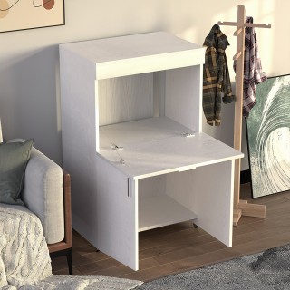 Shally Dogan Φορητή Σιδερώστρα Εξοικονόμησης Χώρου Λευκή 55x38x90.5...