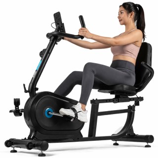 BAKAJI Μαγνητικό Στατικό Ποδήλατο Γυμναστικής με Ρυθμιζόμενο Κάθισμ...