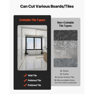 VEVOR Κόφτης Πλακιδίων Χειρός 430mm με Διπλές Ράγες & Τροχό Καρβιδί...