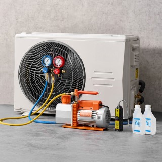 VEVOR Σετ Κενού Αντλίας & Μετρητή για Κλιματιστικά Αυτοκινήτου, Διπ... VEVOR Σετ Κενού Αντλίας & Μετρητή για Κλιματιστικά Αυτοκινήτου, Διπ...