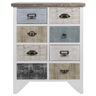 Galileo Mobiletto ξύλινη συρταριέρα με 8 συρτάρια 65x37x81 cm Sardi...