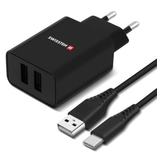 SWISSTEN Φορτιστής Ταξιδίου με Έξυπνο IC και 2x USB 2,1A Power + Κα... SWISSTEN Φορτιστής Ταξιδίου με Έξυπνο IC και 2x USB 2,1A Power + Κα...