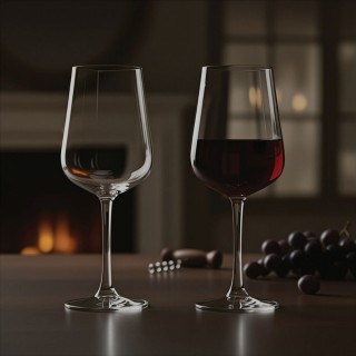 Galileo Κλασικός Σχεδιασμός Ποτηριού Κρασιού 435 ml από Γυαλί Rubin...