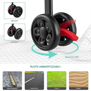 BAKAJI Καρότσι για Κατοικίδια με Αποσπώμενο Καλάθι για Σκύλους και ...