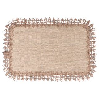 Villa dEste Home Ορθογώνιο Μπεζ Τραπεζομάντιλο 45x30 εκ από Γιούτα ...