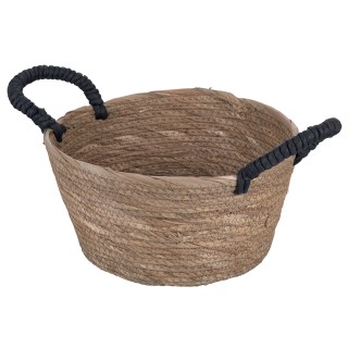 Galileo Πολυχρηστικό πλεκτό καλάθι με λαβές από φυσική ίνα 25x13 εκ...