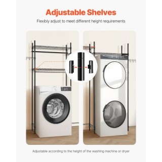 VEVOR Ράφι Αποθήκευσης Πλυντηρίου 4 Επιπέδων Μαύρο LDXYJZJTJK2PM9B5... VEVOR Ράφι Αποθήκευσης Πλυντηρίου 4 Επιπέδων Μαύρο LDXYJZJTJK2PM9B5...