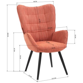 Shally Dogan Πολυθρόνα Γραφείου Σπιτιού Παπάγια Ύφασμα Καρέκλα με ... Shally Dogan Πολυθρόνα Γραφείου Σπιτιού Παπάγια Ύφασμα Καρέκλα με ...