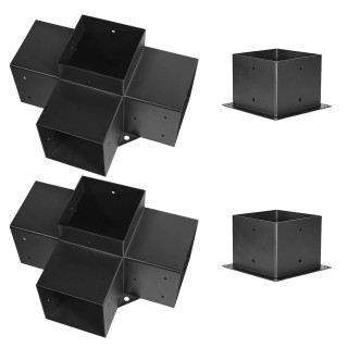 VEVOR Κιτ Σύνδεσης Περγκολών 6x6 ιντσών, Βαρέως Τύπου Βάσεις Κατασκ...