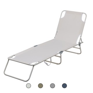 Galileo Πτυσσόμενη ξαπλώστρα παραλίας με ατσάλινη δομή Portofino Es... Galileo Πτυσσόμενη ξαπλώστρα παραλίας με ατσάλινη δομή Portofino Es...