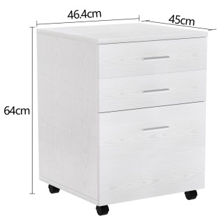 BAKAJI Συρταριέρα Γραφείου Κινητό Έπιπλο Εκτυπωτή 3 Συρτάρια Λευκό... BAKAJI Συρταριέρα Γραφείου Κινητό Έπιπλο Εκτυπωτή 3 Συρτάρια Λευκό...