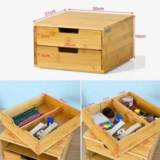 BAKAJI Ξύλινος Διοργανωτής από Μπαμπού με 2 Συρτάρια για Κάψουλες ... BAKAJI Ξύλινος Διοργανωτής από Μπαμπού με 2 Συρτάρια για Κάψουλες ...