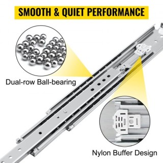 VEVOR Βαρέως Τύπου Συρόμενοι Οδηγοί 40, Κλείδωμα 500lbs, Πλήρης Επέ...