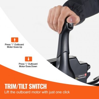 VEVOR Πλευρικός Χειρισμός Γκαζιού Εξωλέμβιας για Mercury PT 2-Χρονώ...