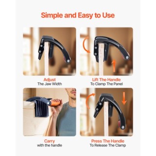 VEVOR Εργαλείο Μεταφοράς Πάνελ έως 200 lbs για Πάχη 0-1 Ίντσας SLJB... VEVOR Εργαλείο Μεταφοράς Πάνελ έως 200 lbs για Πάχη 0-1 Ίντσας SLJB...