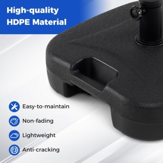 Costway Βάση Ομπρέλας Γεμιζόμενη 22 L / 25 kg για Ιστούς 33, 38 και...