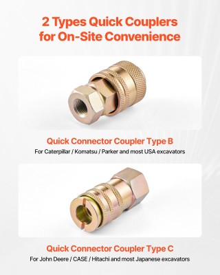 VEVOR Σετ Δοκιμής Υδραυλικής Πίεσης 10/60/160/400/600 Bar (150/900/...