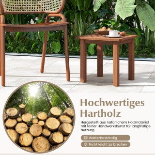 Costway  Εξωτερικό Ξύλινο Βοηθητικό Τραπέζι Υψηλής Ποιότητας και Αν...