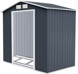 Costway Μεταλλικό Σπιτάκι Κήπου 213x127x185 cm με Ανθεκτική Κατασκε...