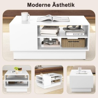 Κομψό και Έξυπνο Τραπεζάκι Σαλονιού με Αποθηκευτικό Χώρο και Σύγχρο...