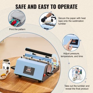 Μηχανή Θερμομεταφοράς VEVOR για Κούπες 11-30oz Μπλε  SDKKBJAYAJXSOV...