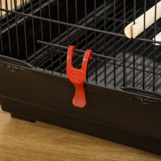 PawHut Bird Cage με σκάλα, κούνια, μπολ και παιχνίδια, σε ατσάλι, P...