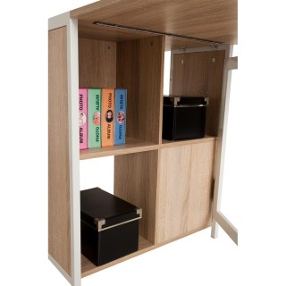 BAKAJI Πτυσσόμενο Γραφείο με Επεκτεινόμενη Βιβλιοθήκη από Ξύλο και ... BAKAJI Πτυσσόμενο Γραφείο με Επεκτεινόμενη Βιβλιοθήκη από Ξύλο και ...