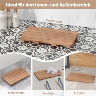 Costway χαλάκι τουαλέτας 60 x 48 cm από Hips ξύλινο σχέδιο, χαλάκι ... Costway χαλάκι τουαλέτας 60 x 48 cm από Hips ξύλινο σχέδιο, χαλάκι ...