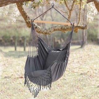 BAKAJI Κρεμαστή Πολυθρόνα Κήπου με Μαξιλάρια Γκρι - Αιώρηση, Χαλάρω... BAKAJI Κρεμαστή Πολυθρόνα Κήπου με Μαξιλάρια Γκρι - Αιώρηση, Χαλάρω...