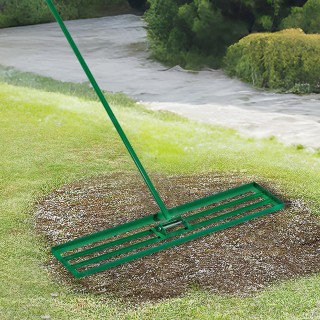 VEVOR Ισοπεδωτική Τσουγκράνα Γκαζόν 48x10 Ίντσες με Ατσάλινη Επεκτε...