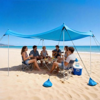 VEVOR Σκηνή Παραλίας με Προστασία UPF50+, Ύψος 2μ, Διαστάσεις 3x3μ,...