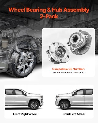 VEVOR Σετ Εμπρόσθιου Ρουλεμάν & Κόμβου (137 x 137 x 84 mm) για Audi... VEVOR Σετ Εμπρόσθιου Ρουλεμάν & Κόμβου (137 x 137 x 84 mm) για Audi...