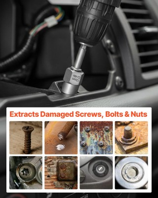 VEVOR Σετ Εξολκέων Βιδών με Τρυπάνια, 49 Τεμαχίων, για Εύκολη Αφαίρ...